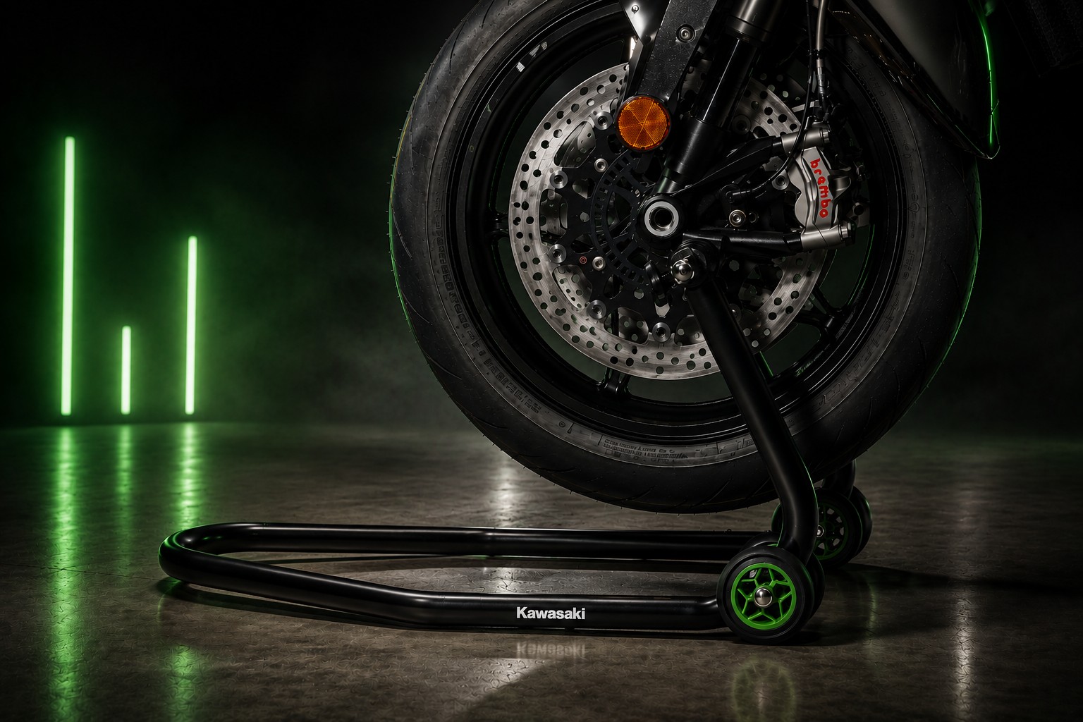 Dans le garage