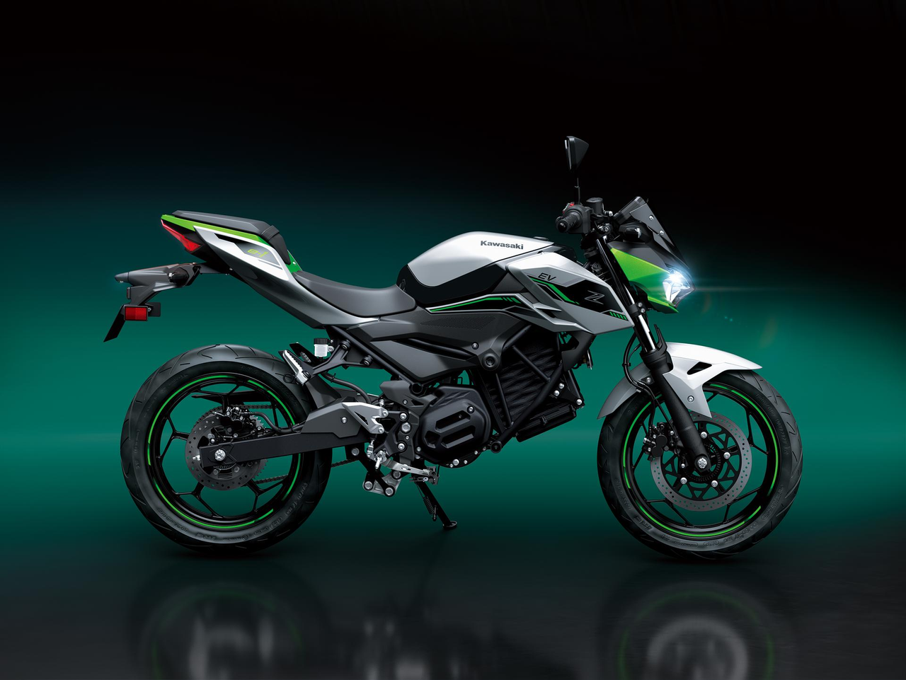 Design des motos Kawasaki Ninja/Z et coloris spécifiques aux modèles électriques