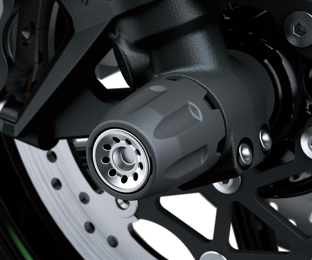 Protection d'axe de roue avant