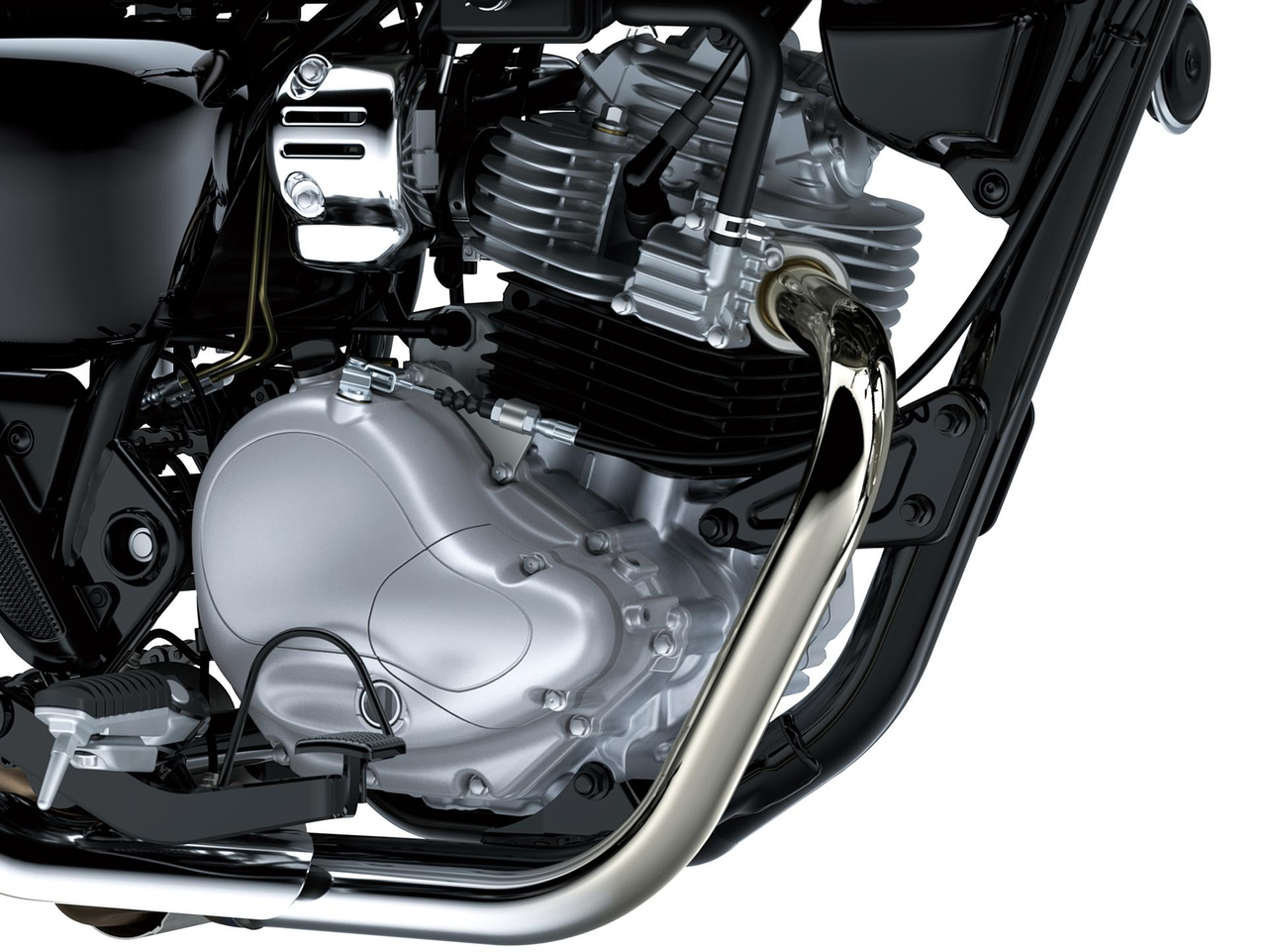 Design du moteur refroidi par air de style vintage