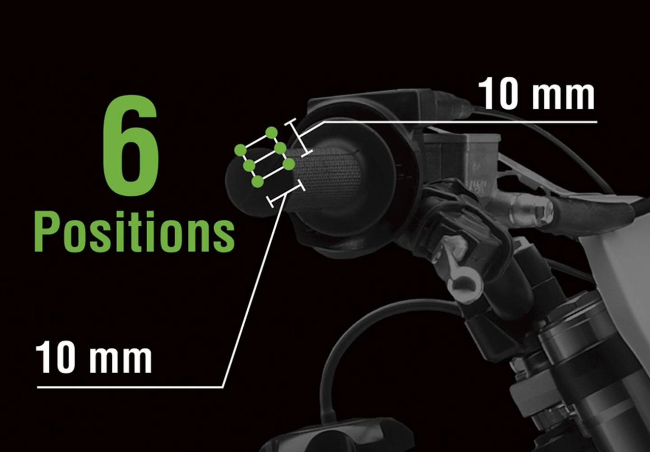 Guidon réglable en 6 positions