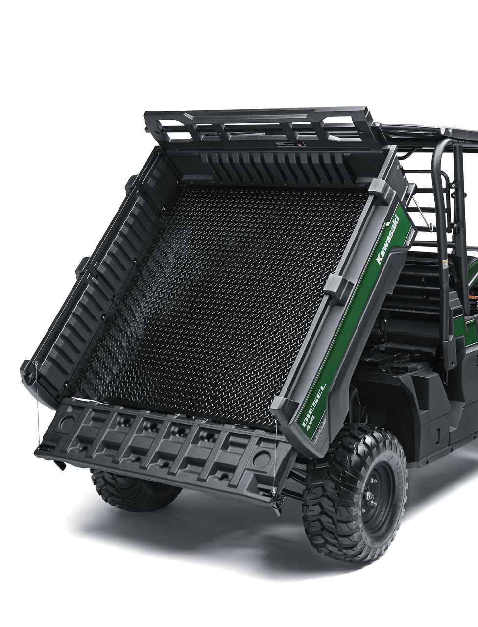 Plateau basculant à assistance par vérin à gaz pour un déchargement facile