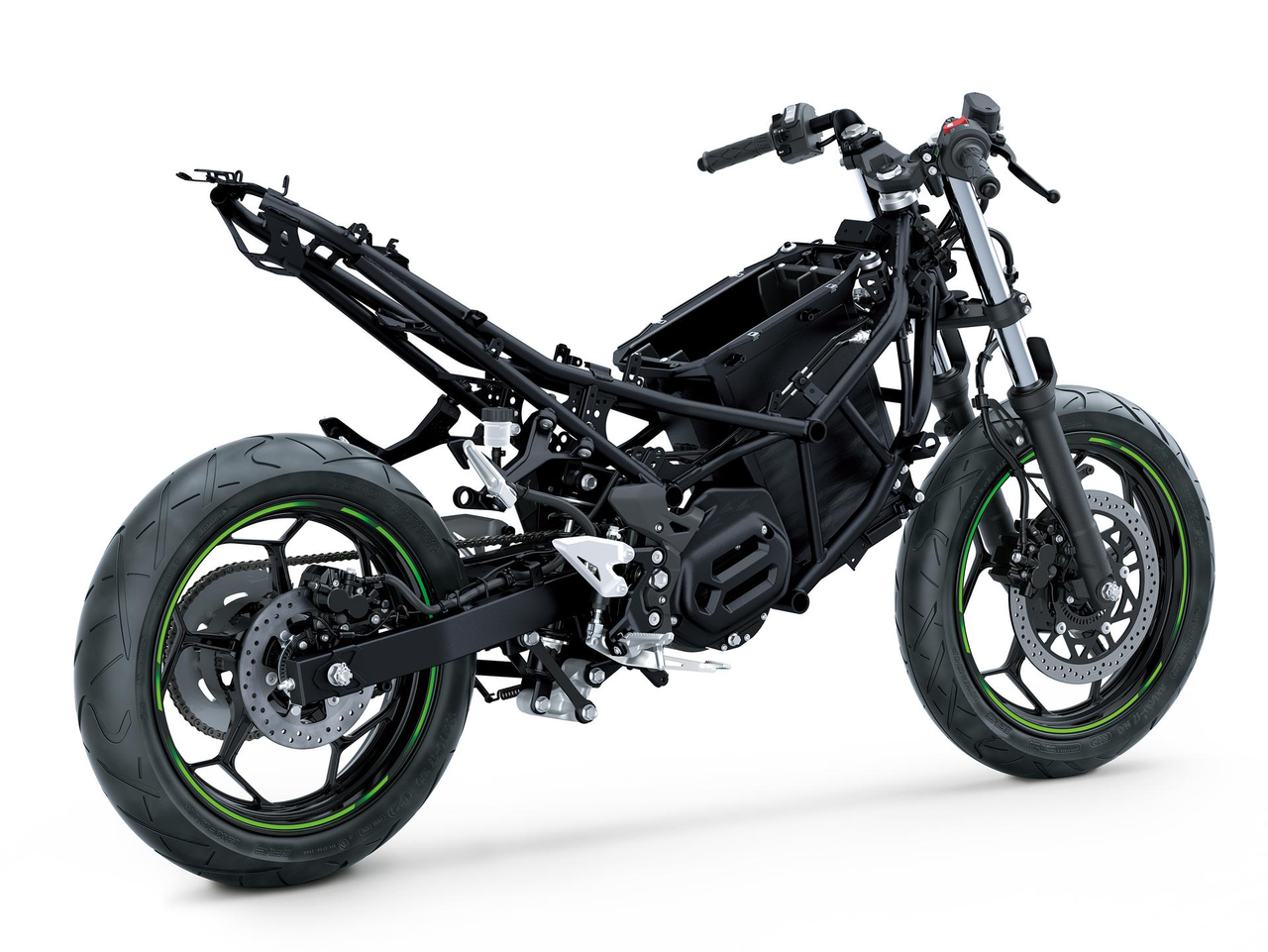 Châssis de moto conçu par Kawasaki : solidité et fiabilité