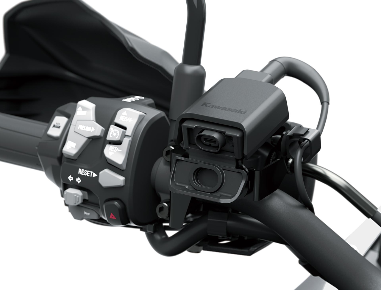 Prise USB-C montée sur le guidon