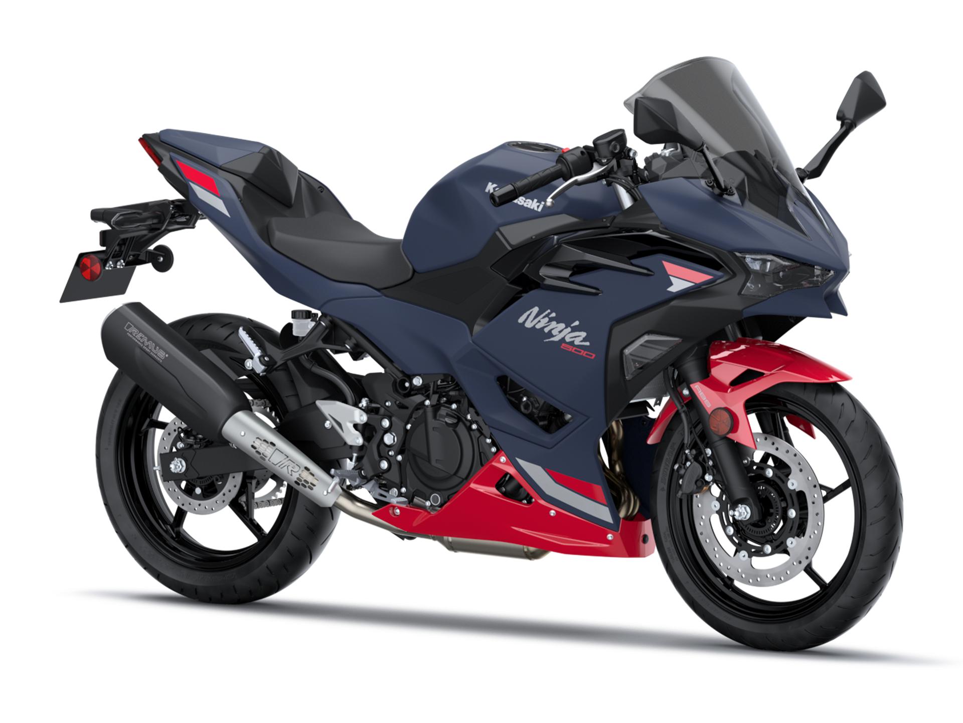 Metallic Matte Twilight Blue / Candy Persimmon Red