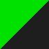 Vert Lime green / noir Ebony